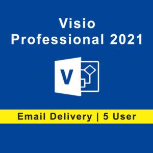 Visio 2021 Professional License Key for 5 User