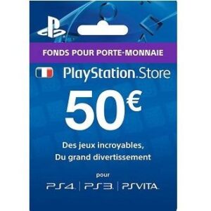 PSN card 50€ FR
